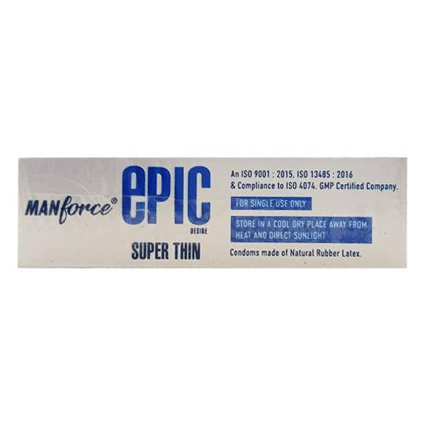 Manforce Epic Desire Super Thin Condoms - Skin Chocolate 3's - ANJANI MEDICAL