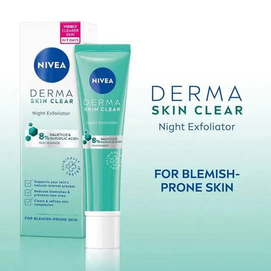 NIVEA Derma Skin Clear Exfoliator     40ml - ANJANI MEDICAL