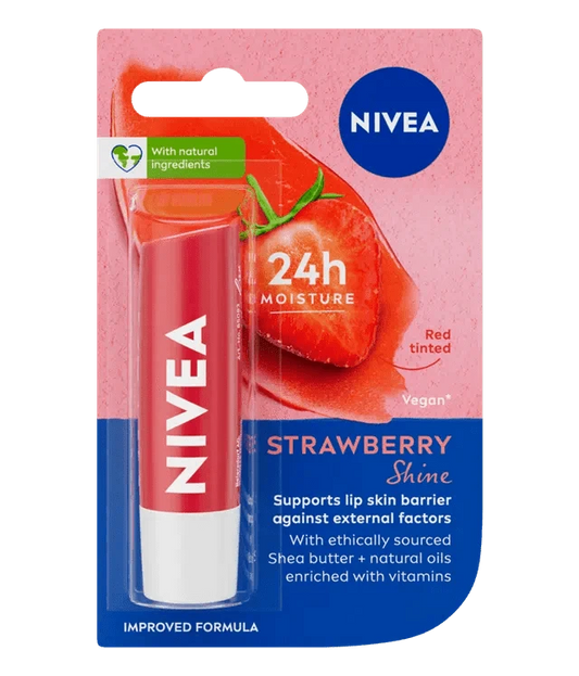 NIVEA Strawberry Shine Lip Balm 4.80 g - ANJANI MEDICAL