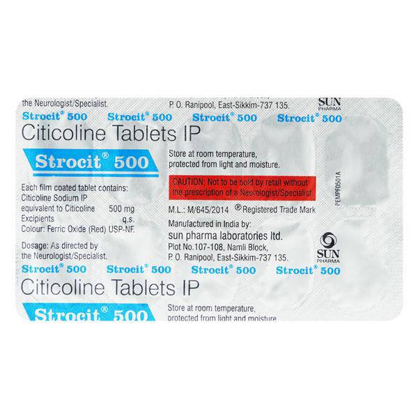 Strocit 500mg Tablet 10'S - ANJANI MEDICAL
