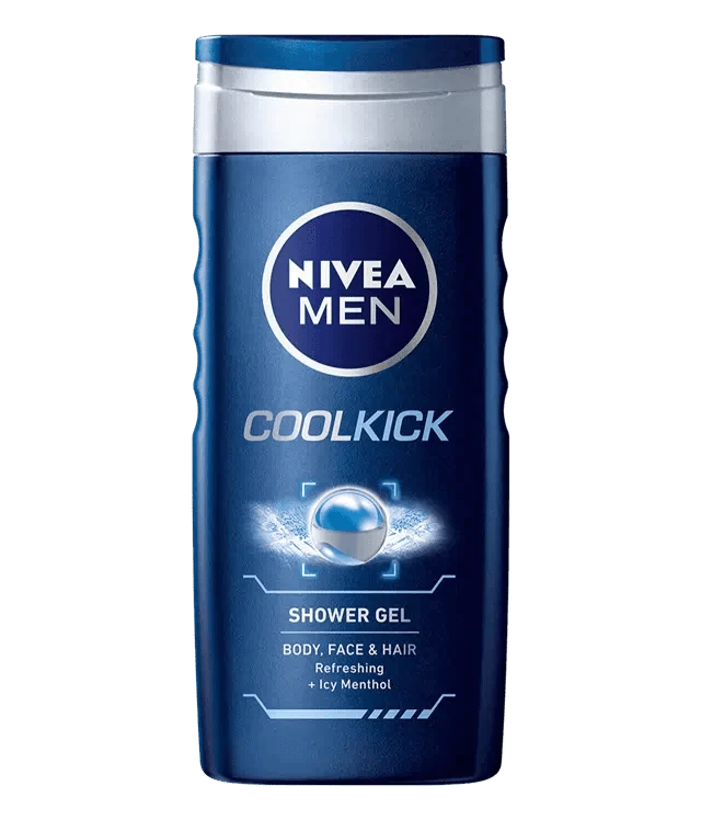 NIVEA Men Cool Kick Shower Gel     250ml - ANJANI MEDICAL