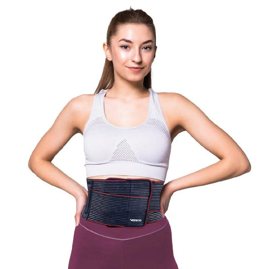 NXAID-Abdoset | Abdominal Support for Weak Abdominal Muscles & Helps Toning the Muscles (Black) - ANJANI MEDICAL