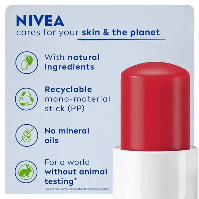 NIVEA Strawberry Shine Lip Balm 4.80 g - ANJANI MEDICAL